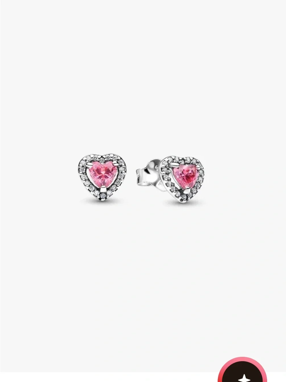 Pandora Pink Heart Stud Earrings 💕